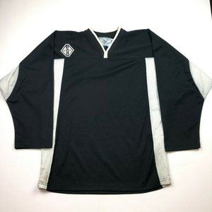 Tackla Hockey Jersey Black White Blank Hockey Jersey Size 160